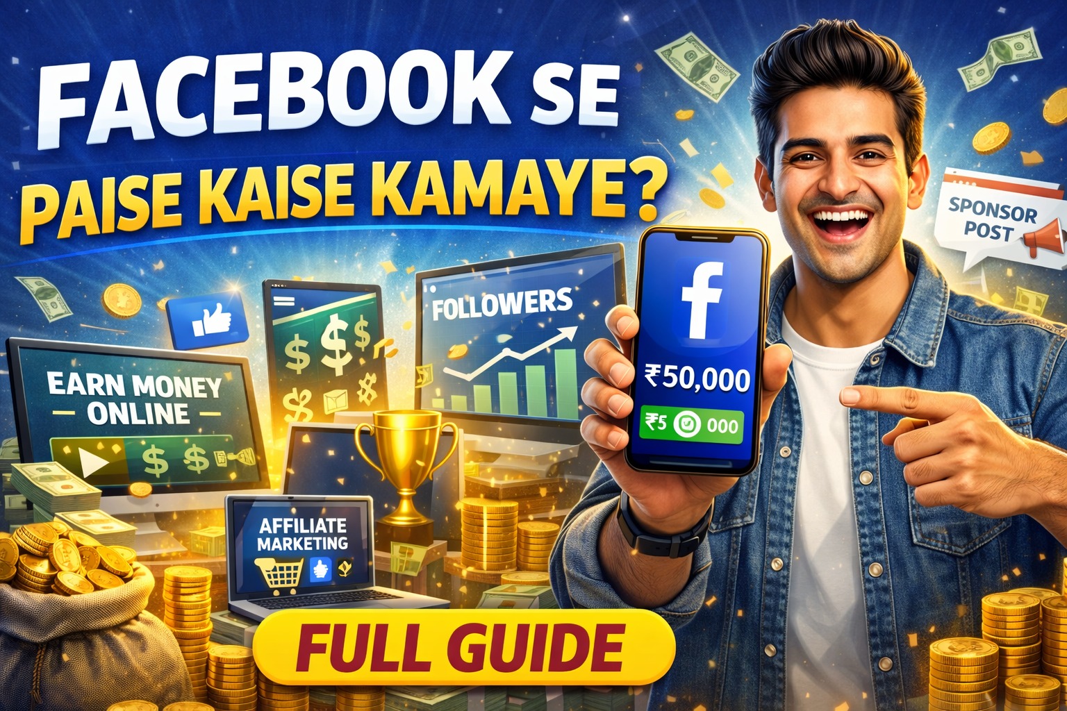 Facebook Se Paise Kaise Kamaye? 2026 Mein Online Earning Ka Pura Guide Image Credit - Chat Gpt