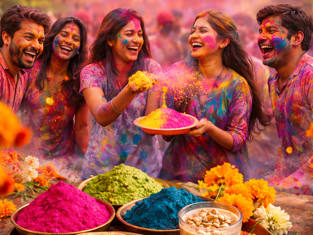 होली Holi 2026: रंगों का त्योहार, खुशियों का उत्सव और परंपराओं की अनोखी Image Credit - ChatGpt