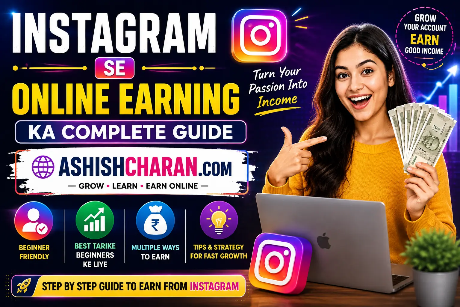 Instagram Se Online Earning Kaise Kare? 2026 Complete Guide